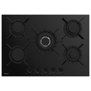 PLAQUE DE CUISSON 5FEUX 70CM FONTE THERMOCOUPLE FOCUS F4017BS - VITRO NOIR
