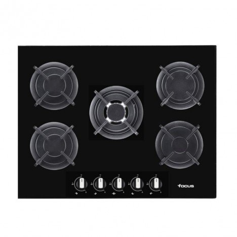 PLAQUE DE CUISSON 5 FEUX 86CM FONTE FOCUS F4179B - VITRO NOIR