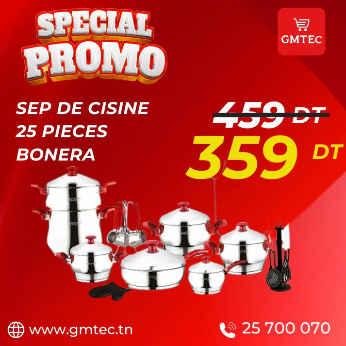 SET DE CUISINE 25 PIECES BONERA